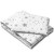 Lenjerie patut cosleeper Kidizi Galaxy Grey, include cearceaf, perna si pilota