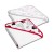 Set doua prosoape bebelus din bumbac cu gluga 90x90 cm Kidizi Minnie Clouds
