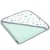 Prosop bebe din bumbac cu gluga 90x90 cm Kidizi Galaxy Mint