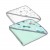 Set doua prosoape bebelus din bumbac cu gluga 90x90 cm Kidizi Galaxy Grey / Husty Rabbit
