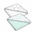 Set doua prosoape  bebe din bumbac cu gluga 90x90 cm Kidizi Galaxy Grey Mint