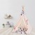 Cort copii stil indian Teepee Tent Kidizi Minnie, include covoras gros si 2 perne