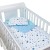 Set lenjerie matlasata 3 piese Kidizi Milky Way, include perna, plapumioara si cearceaf