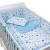 Set lenjerie matlasata 5 piese Kidizi Milky Way, include perna, plapumioara, aparatoare si cearceaf