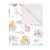 Paturica groasa din flanel cu doua fete 100x78 cm Kidizi Wonderland, bumbac fata-verso