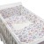 Set lenjerie 5 piese din flanel Kidizi Beige Rainbow, perna bebelus, plapumioara, aparatori si cearceaf
