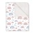 Paturica groasa din flanel cu doua fete 100x78 cm Kidizi Rainbow, bumbac fata-verso