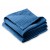 Paturica bebe de vara din muselina dubla 100x70 cm Kidizi Dark Blue