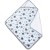 Prosop bebe 90x90 cm cu doua fete muselina si frotir Kidizi All Mint Stars