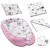 Set 5 piese Bebe Nou-Nascut Kidizi Pink Stars