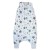 Sac de dormit cu picioare de vara din muselina 2-4 ani Kidizi All Mint Stars, 100% bumbac, 0.5 tog
