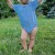 Body bebelusi din muselina cu maneca scurta Kidizi Theo sky blue 12-18 luni