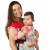 Marsupiu bebe ergonomic ajustabil si compact Kidizi Goya Colors, de la 4,5-15 kg, include saculet transport