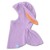Cagula copii reglabila cu urechiuse din bumbac certificat, Kidizi Bunny Purple 6-18 luni