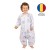 Sac de dormit copii din bumbac cu picioare si maneci detasabile 18-36 luni Kidizi Koala Dreams blue, 1 tog, pentru toamna-iarna, bumbac 100%