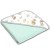 Prosop bebe din bumbac cu gluga 90x90 cm Kidizi Koala Dreams mint, potrivit de la nastere pana la 2 ani