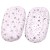 Set 2 Huse tip cearceaf cu elastic roata pentru baby nest Kidizi Galaxy Grey Pink, include zona centrala impermeabila