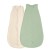 Set 2 saci de dormit de vara pentru copii din muselina dubla 18-36 luni Kidizi mint-ivory, bumbac 100%, 0.3 tog