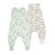 Set 2 saci dormit copii de vara din bumbac cu picioare 6-18 luni Kidizi Giraffe Safari, 0.5 tog, mansete transformabile in soseta