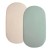 Set 2 cearceafuri din muselina dubla cu elastic roata pentru landou sau cosulet de rachita Kidizi mint, bumbac 100%