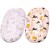 Set 2 Huse tip cearceaf cu elastic roata pentru baby nest Kidizi Forest Friends Kitten Love, include zona centrala impermeabila
