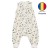 Sac dormit copii de vara din bumbac cu picioare 6-18 luni Safari, 0.5 tog, mansete transformabile in soseta