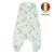Sac dormit copii de vara din bumbac cu picioare 6-18 luni Kidizi Giraffe, 0.5 tog, mansete transformabile in soseta