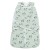 Sac de dormit bebelusi cu sistem de infasare din bumbac flausat Kidizi Zebra Mint, 0-6 luni, 1 tog