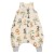 Sac de dormit cu picioare pentru copii 6-18 luni Kidizi Baby Animals 0.5 tog, mansete transformabile in soseta