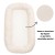 Baby nest ergonomic cu baza respirabila si husa detasabila din muselina Kidizi Airnest Natur