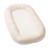 Baby nest ergonomic cu baza respirabila si husa detasabila din muselina Kidizi Airnest Natur