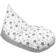 Fotoliu copii Bean Bag Lounger Magic Stars, husa bumbac detasabila
