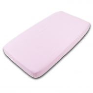 Cearceaf din bumbac cu elastic roata pentru patut 120x60 cm Kidizi Pink