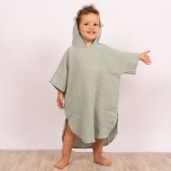 Prosop plaja - Poncho copii din muselina absorbanta Kidizi Mint 3-6 ani