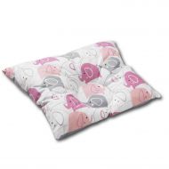 Perna bebelusi contra plagiocefaliei si pentru formarea corecta a capului Kidizi 30x25 cm Pink Elephants