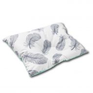 Perna bebelusi contra plagiocefaliei si pentru formarea corecta a capului Kidizi 30x25 cm Mint Feathers