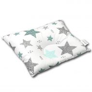 Perna bebelusi contra plagiocefaliei si pentru formarea corecta a capului Kidizi 35x27 cm All Mint Stars
