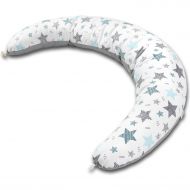 Perna gravide 200x35 cm cu husa detasabila Kidizi Hanna All Mint Stars