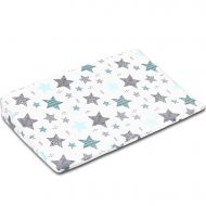 Perna antireflux cu husa detasabila bumbac 40x59 cm Kidizi All Mint Stars
