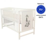 Patut din lemn masiv 120x60 cm Bria alb