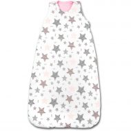 Sac de dormit copii reglabil 6- 36 luni Kidizi All Pink Stars