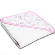 Prosop bebe din bumbac cu gluga 90x90 cm Kidizi Fairy Clouds
