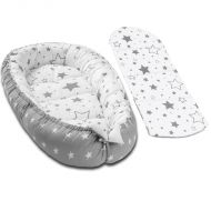 Salteluta suplimentara impermeabila pentru babynest 90x50 Kidizi Galaxy Grey