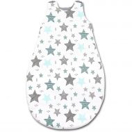 Sac de dormit copii 0-18 luni Kidizi All Mint Stars, 2,5 tog