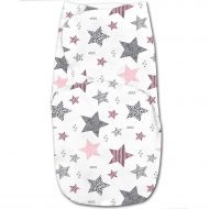Sistem de infasat  dublu cu interior din flanel 0-3 luni Kidizi All Pink Stars