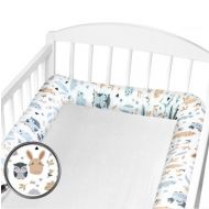 Set 2 aparatori laterale pentru patut tip rulou Kidizi Forest Friends