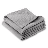 Paturica bebe de vara din muselina dubla 100x70 cm Kidizi Grey