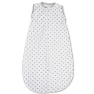 Sac dormit copii de vara  0-24 luni Kidizi White Grey Stars, 85 cm
