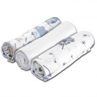 Set 3 paturici muselina 78x78 cm Kidizi Forest Friends, 100% bumbac