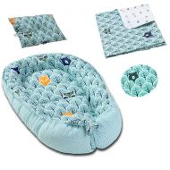 Set 4 piese Bebe Nou-Nascut Kidizi Animal Mint